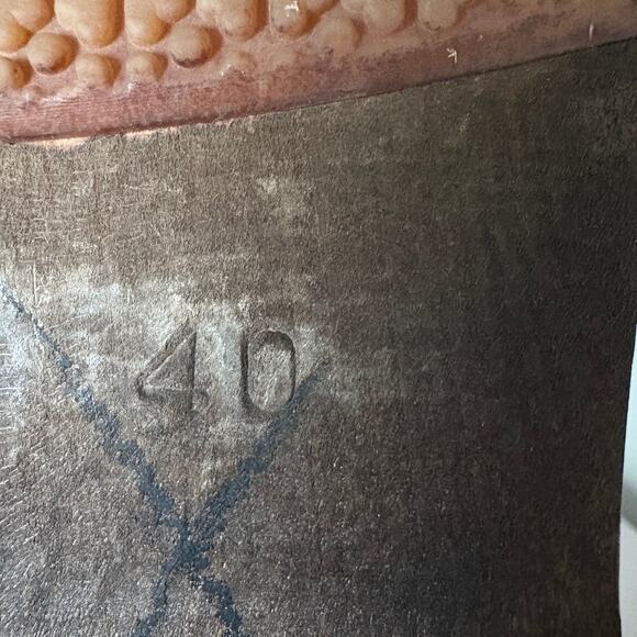 Sandgrens Brett Low Closed Back Clog Brown Leather Wood EU 40/9 Scandigirl Boho - Picture 8 of 9